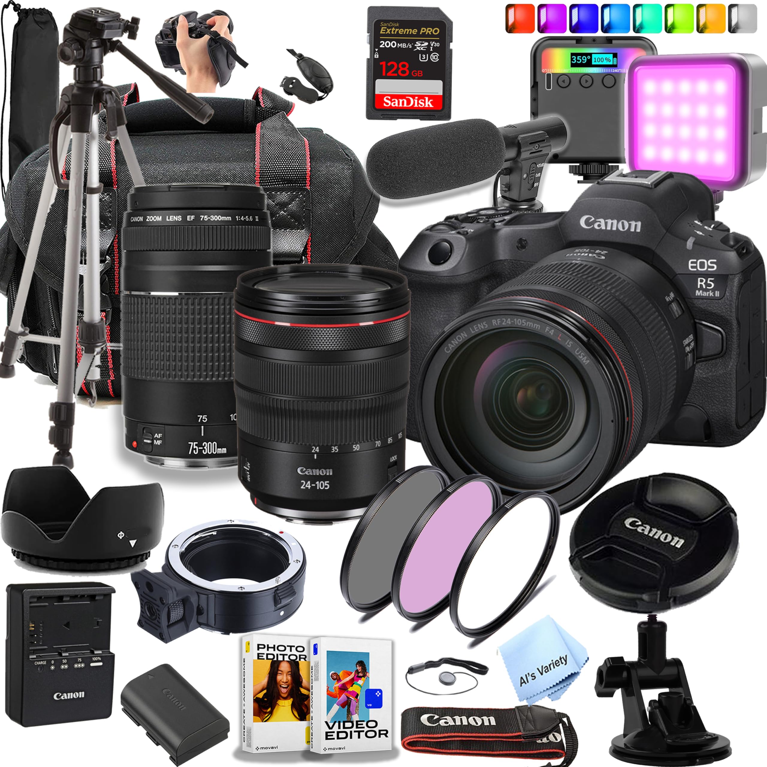 Amazon.com : Canon EOS R5 Mark II 45 MP Full-Frame Mirrorless